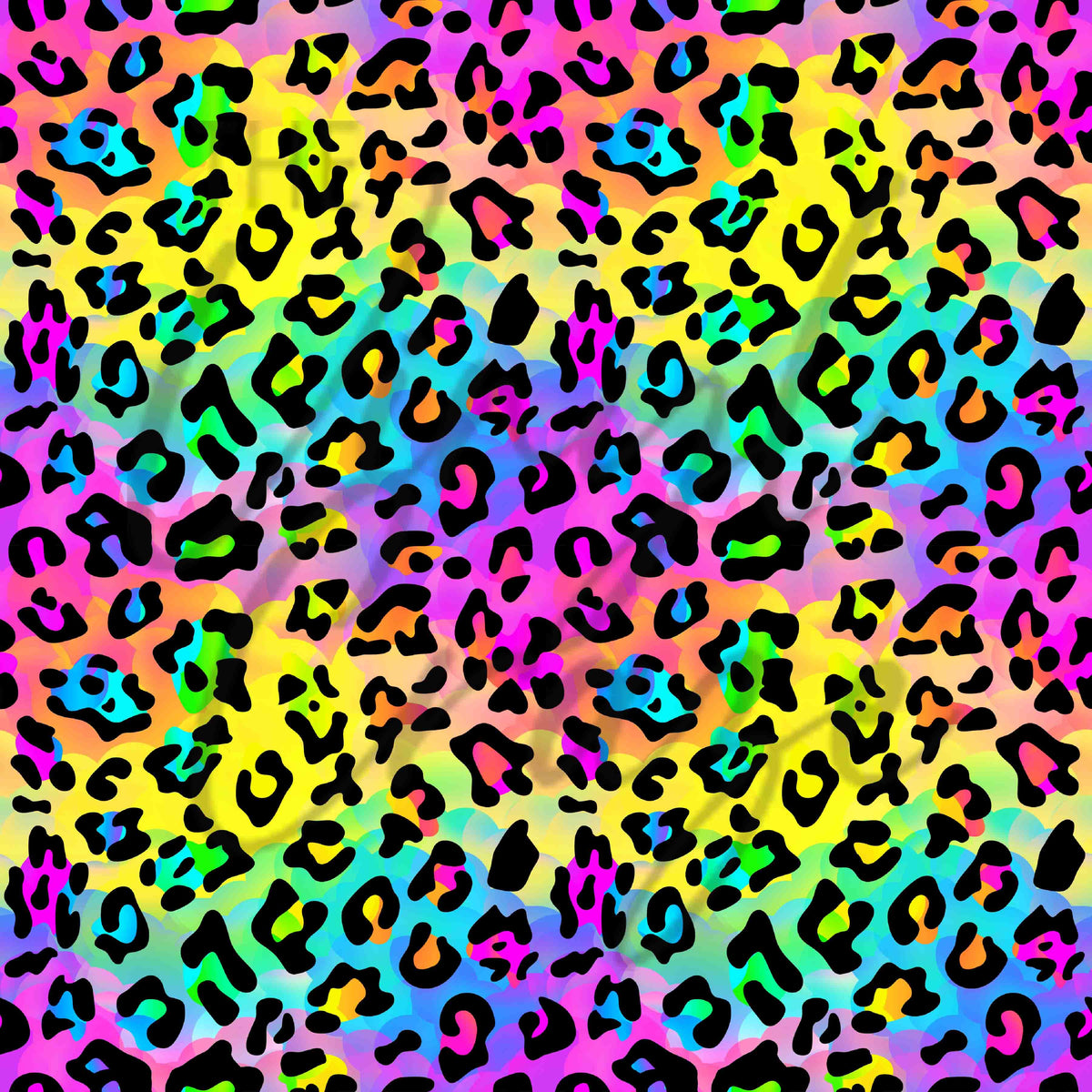 Lisa Frank Inspired Rainbow Cheetah Print Spots · Creative Fabrica