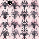 Gothic Valentine Pink Collection 12x12 Vinyl Sheets- 10 Designs Available