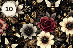 Floral Bees vinyl collection- 12x12 sheets- 19 designs available