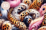 Feather Leopard Collection 12x12 Vinyl Sheets- 10 Designs Available