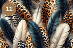 Feather Leopard Vol. 2 Vinyl collection- 12x12 vinyl sheets-20 designs available