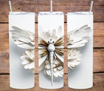 3D Dragonflies vinyl tumbler wraps- 8 designs