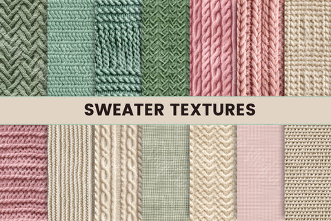 Sweater Textures - 14 Design options