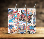 Patriotic Vinyl Tumbler Wraps- 22 Designs