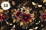 Floral Bees vinyl collection- 12x12 sheets- 19 designs available