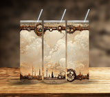 Steampunk Vintage Vinyl tumbler wraps- 10 Designs