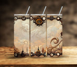 Steampunk Vintage Vinyl tumbler wraps- 10 Designs