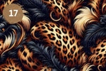 Feather Leopard Vol. 2 Vinyl collection- 12x12 vinyl sheets-20 designs available