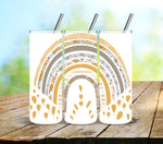 Boho Rainbow UV DTF Tumbler Wrap