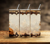 Steampunk Vintage Vinyl tumbler wraps- 10 Designs