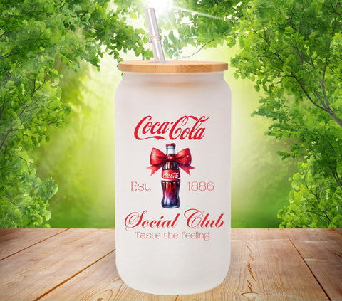 Coke Social Club Red UV DTF Decals