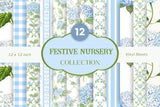 Festive Nursery vinyl collection- 12x12 sheets- 12 designs available