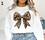 Leopard Bow Collection DTF Transfers- 10 Designs-10 sizes