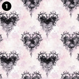 Gothic Valentine Pink Collection 12x12 Vinyl Sheets- 10 Designs Available