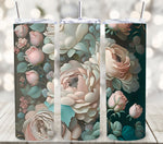 3D Flowers and roses vinyl tumbler wraps- 14 Desigs