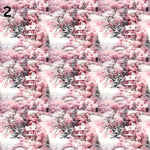 Rustic Pink Christmas Collection 12x12 vinyl sheets- 20 Prints