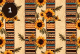 Sunflower Western Vinyl Collection- 8 Prints