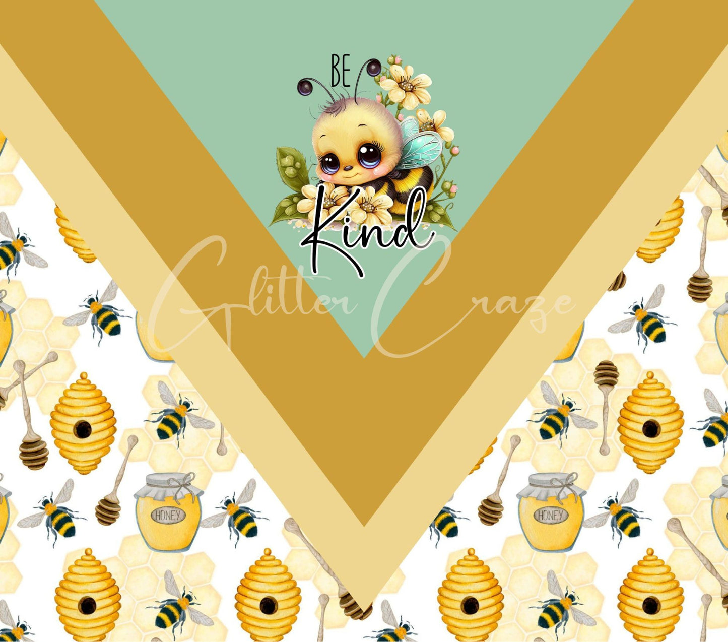 Bee Kind Tumbler wraps- 2 Designs