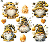 Bee Gnome UV DTF Decal Sheet- 2 Design Options