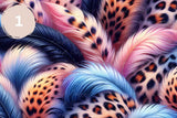 Feather Leopard Collection 12x12 Vinyl Sheets- 10 Designs Available