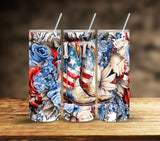 Patriotic Vinyl Tumbler Wraps- 22 Designs