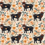 Highland Cow 12x12 Vinyl Sheets- 8  Designs