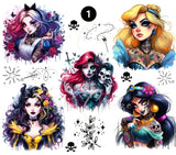 Dark Princess UV DTF Decal Sheet- 2 Designs options