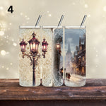 Victorian Christmas vinyl tumbler wraps- 9 Designs