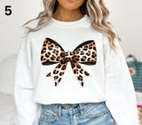 Leopard Bow Collection DTF Transfers- 10 Designs-10 sizes