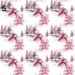 Rustic Pink Christmas Collection 12x12 vinyl sheets- 20 Prints