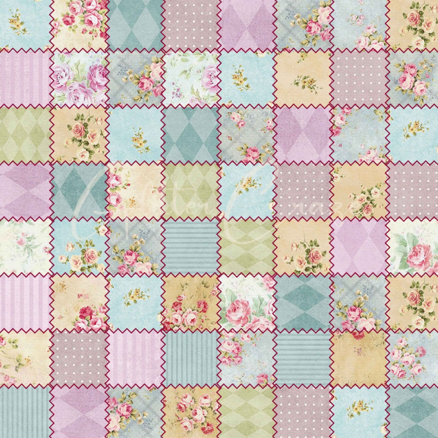 Patchwork Collection 12x12 Vinyl Sheets- 12 Patterns Available