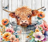 Highland Cow vinyl wraps- 6 Designs