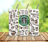 Coffee vinyl puff wraps- 7 Designs