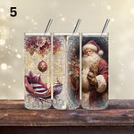 Victorian Christmas vinyl tumbler wraps- 9 Designs