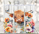 Highland Cow vinyl wraps- 6 Designs