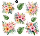 Tropical Flowers and Leaves UV DTF - 7 Designs