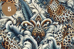 Feather Leopard Vol. 2 Vinyl collection- 12x12 vinyl sheets-20 designs available