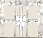 Tiffany UV DTF Tumbler Bow wrap