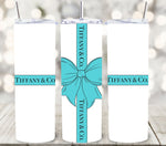 Tiffany UV DTF Tumbler Bow wrap