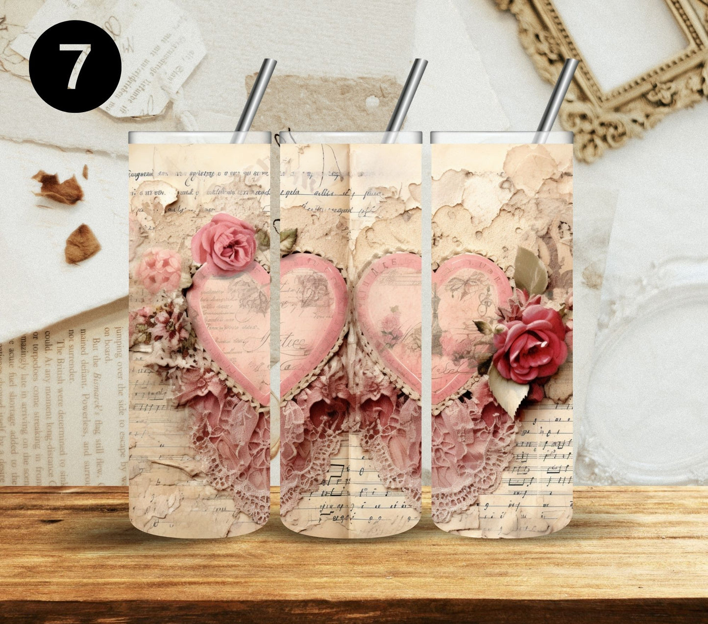 Romantic Valentine Adhesive Vinyl Wraps - 10 Design Options