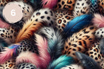 Feather Leopard Collection 12x12 Vinyl Sheets- 10 Designs Available