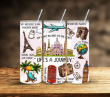 Travel Adhesive Vinyl Wraps - 10 Design Options