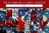 Patriotic Floral Vinyl Tumbler wraps- 11 designs