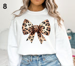 Leopard Bow Collection DTF Transfers- 10 Designs-10 sizes