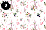 Paris Collection 12x12 Vinyl Sheets- 10 Designs Available