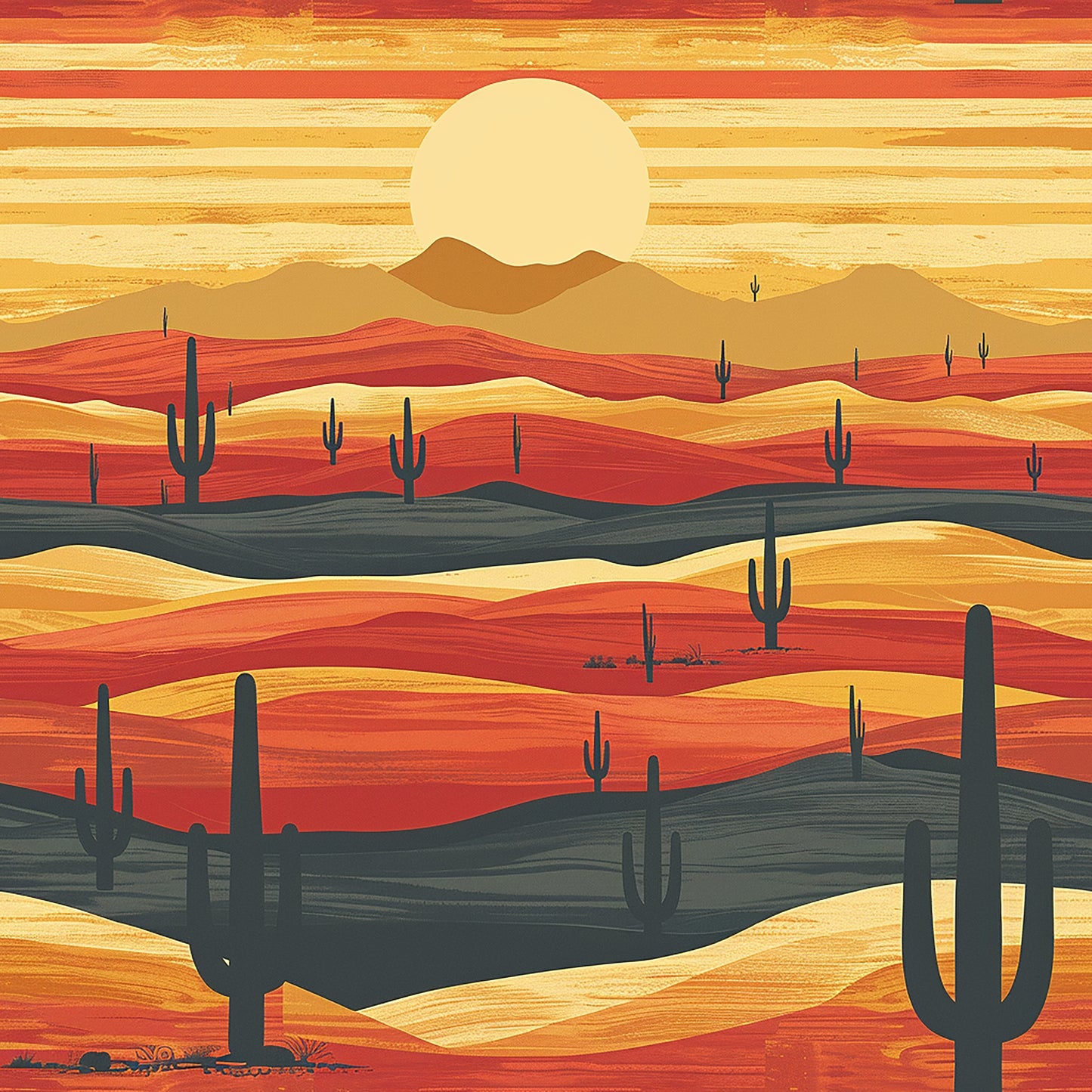 Desert Sunset - 12 Design options - 3 size options