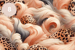 Feather Leopard Collection 12x12 Vinyl Sheets- 10 Designs Available