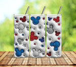 Patriotic Puff Adhesive Vinyl Wrap - 8 Design options