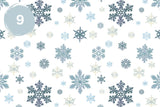 Winter Floral Collection 12x12 Vinyl Sheets- 10 Designs Available