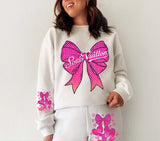 Geez Louis Hot Pink Sweatsuit DTF Transfers- 3 Piece Set